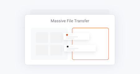 Image representing massive file transfer